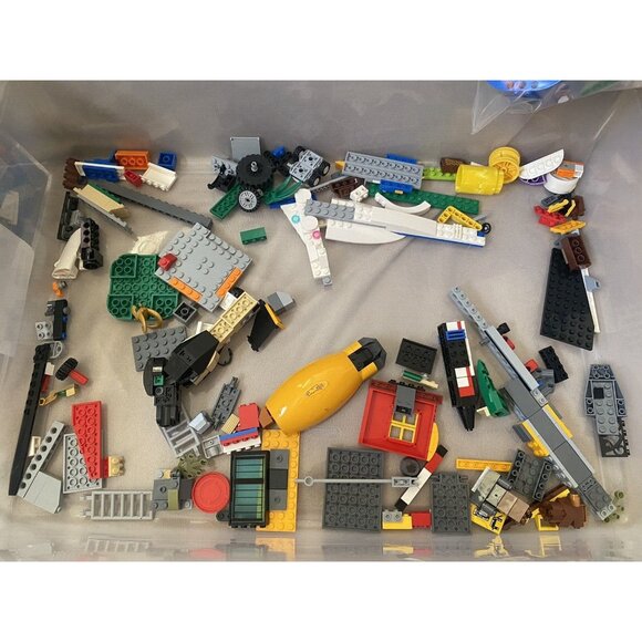 LEGO 3+ lbs Pounds Random Parts Pieces Building Plates Blocks Washed Bulk Lot - Picture 7 of 8